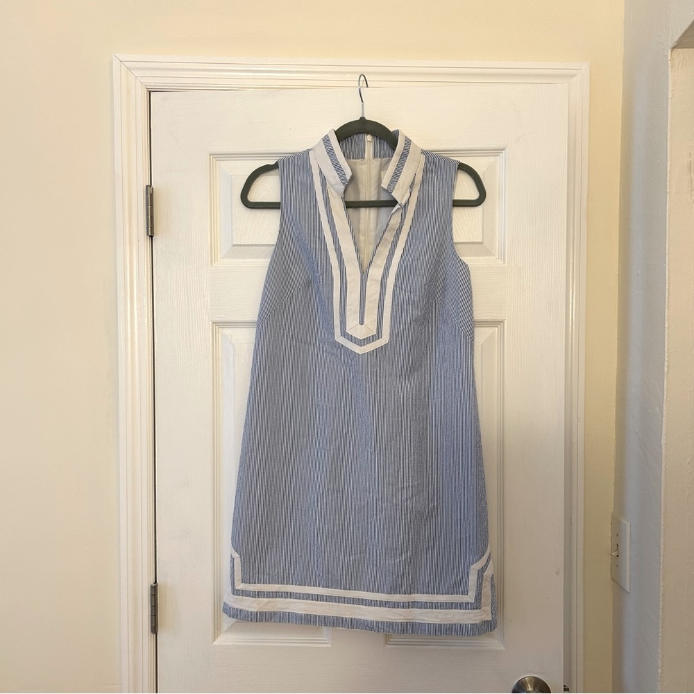 Eliza J preppy seersucker dresss
